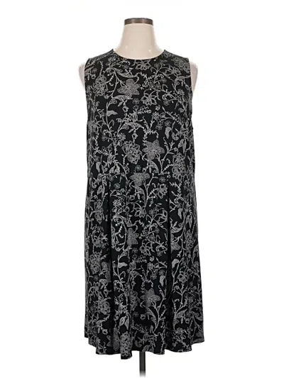 Pre-owned Jjill Casual Dress In Black