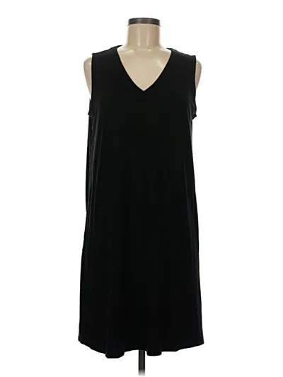 Pre-owned Jjill Casual Dress In Black