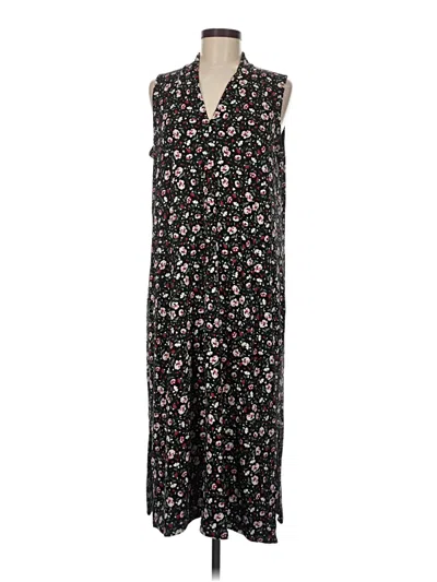 Pre-owned Jjill Casual Dress In Black