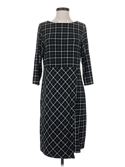 Pre-owned Jjill Casual Dress In Black
