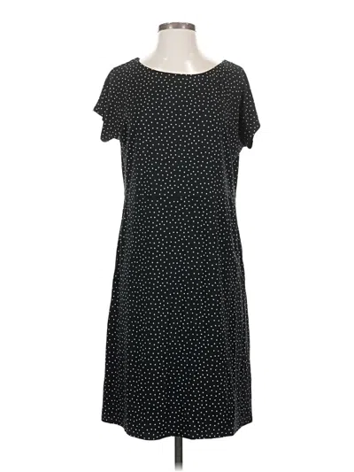 Pre-owned Jjill Casual Dress In Black