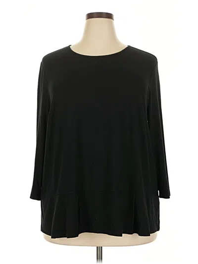Pre-owned Jjill Casual Dress In Black