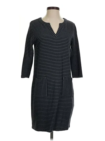 Pre-owned Jjill Casual Dress In Black