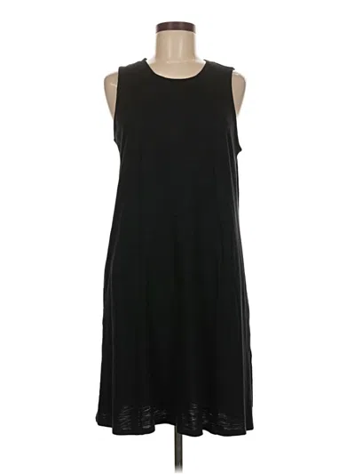Pre-owned Jjill Casual Dress In Black