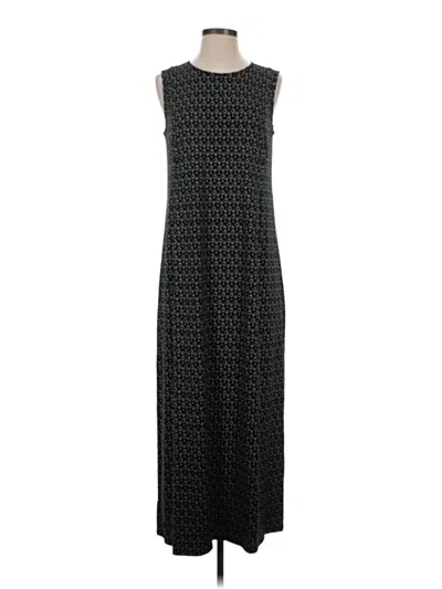 Pre-owned Jjill Casual Dress In Black