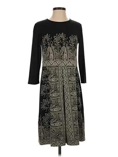 Pre-owned Jjill Casual Dress In Black