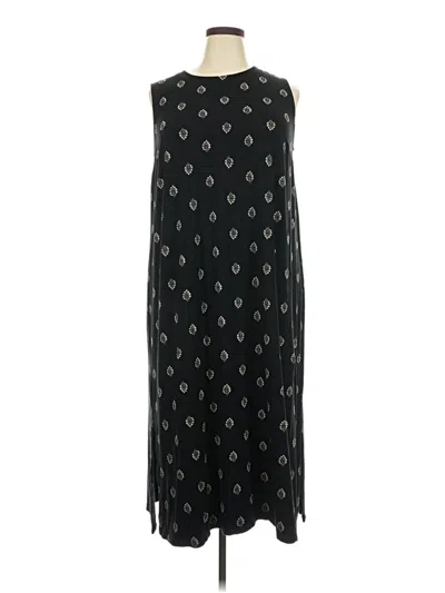 Pre-owned Jjill Casual Dress In Black