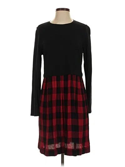 Pre-owned Jjill Casual Dress In Black