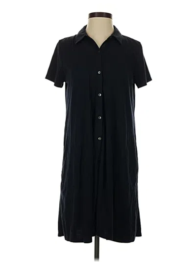Pre-owned Jjill Casual Dress In Black
