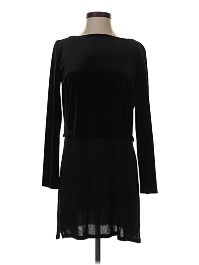 Pre-owned Jjill Casual Dress In Black