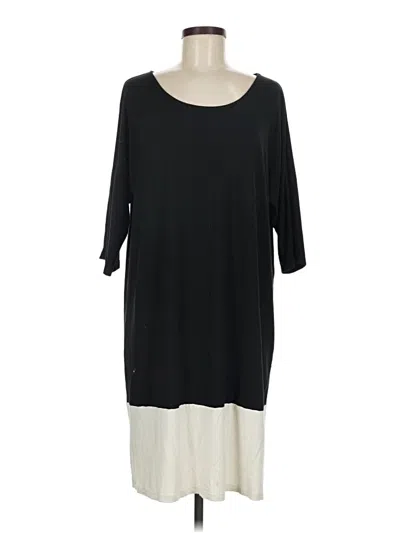 Pre-owned Jjill Casual Dress In Black