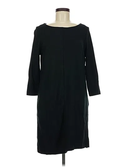 Pre-owned Jjill Casual Dress In Black