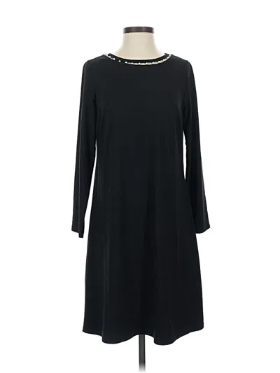 Pre-owned Jjill Casual Dress In Black