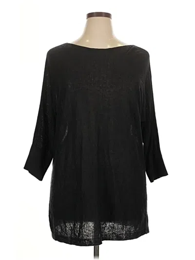 Pre-owned Jjill Casual Dress In Black