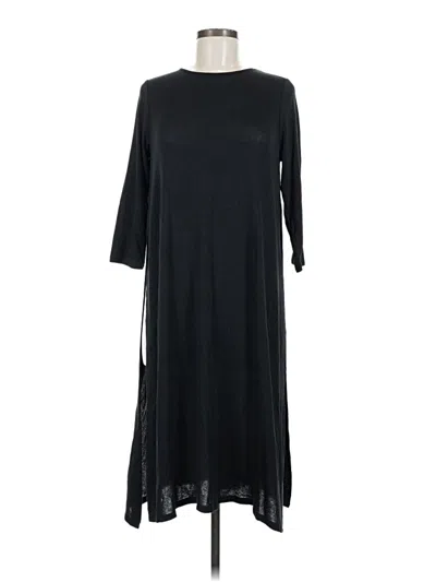 Pre-owned Jjill Casual Dress In Black