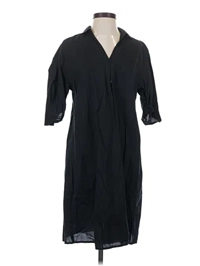 Pre-owned Jjill Casual Dress In Black