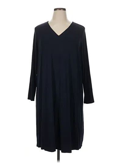 Pre-owned Jjill Casual Dress In Black
