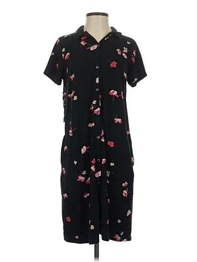 Pre-owned Jjill Casual Dress In Black