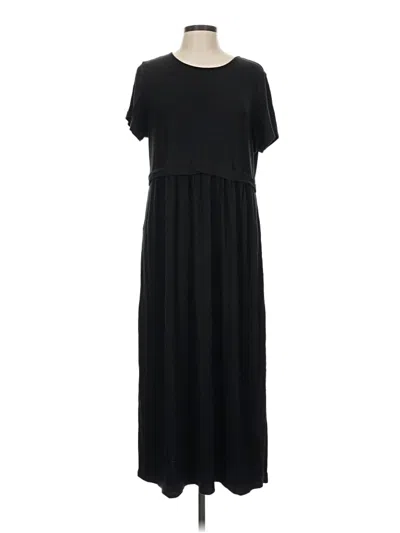 Pre-owned Jjill Casual Dress In Black