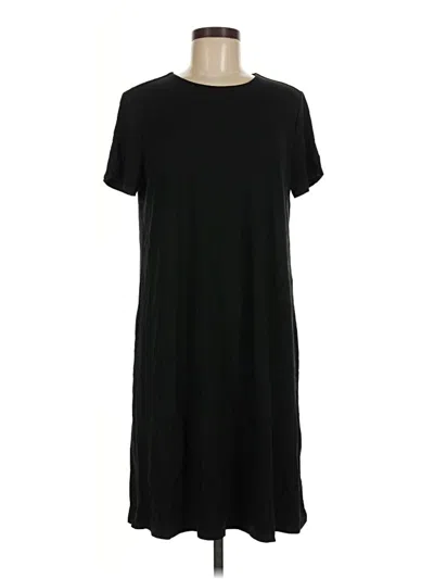 Pre-owned Jjill Casual Dress In Black