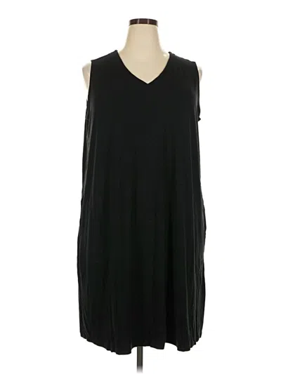 Pre-owned Jjill Casual Dress In Black