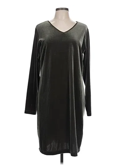 Pre-owned Jjill Casual Dress In Black