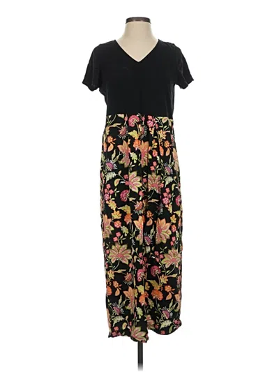 Pre-owned Jjill Casual Dress In Black