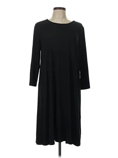 Pre-owned Jjill Casual Dress In Black