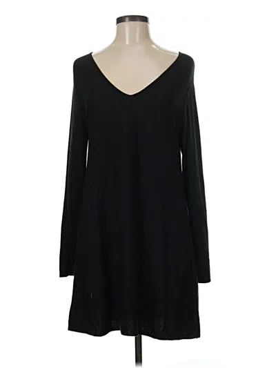 Pre-owned Jjill Casual Dress In Black