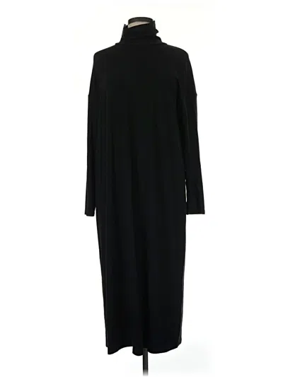 Pre-owned Jjill Casual Dress In Black