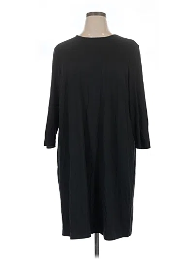 Pre-owned Jjill Casual Dress In Black