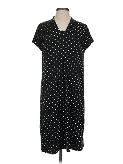Pre-owned Jjill Casual Dress In Black