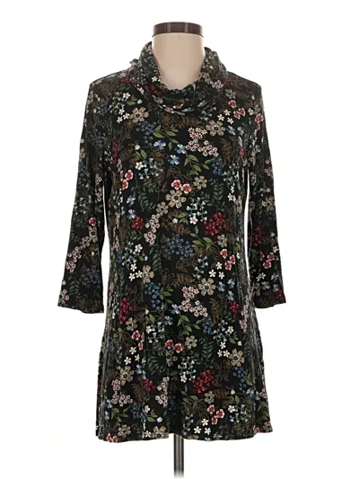 Pre-owned Jjill Casual Dress In Black