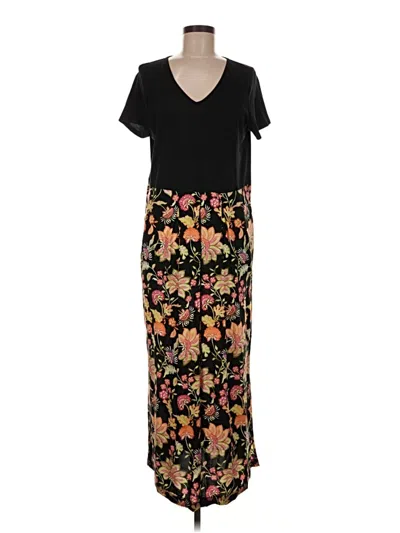 Pre-owned Jjill Casual Dress In Black