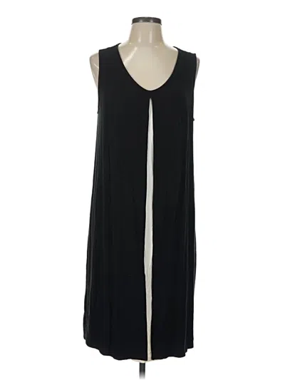Pre-owned Jjill Casual Dress In Black