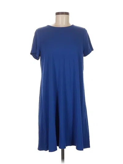 Pre-owned Jjill Casual Dress In Blue