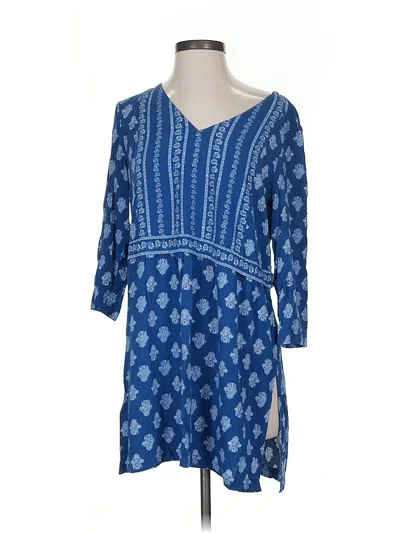Pre-owned Jjill Casual Dress In Blue