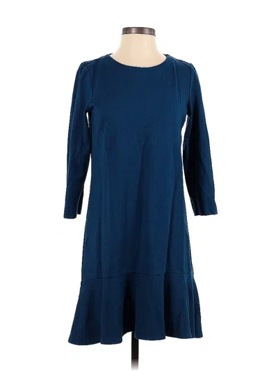 Pre-owned Jjill Casual Dress In Blue