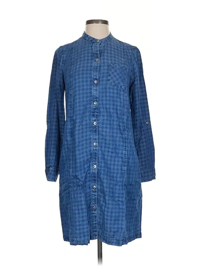 Pre-owned Jjill Casual Dress In Blue