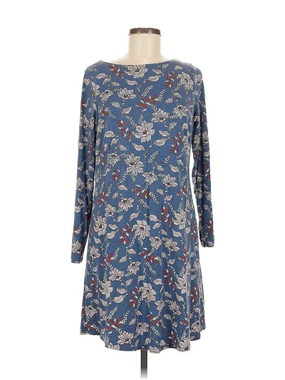 Pre-owned Jjill Casual Dress In Blue