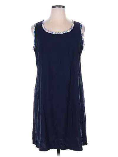 Pre-owned Jjill Casual Dress In Blue