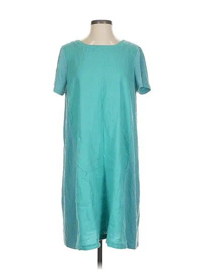 Pre-owned Jjill Casual Dress In Blue