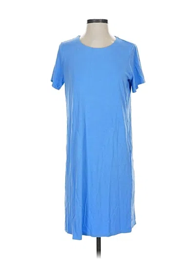Pre-owned Jjill Casual Dress In Blue