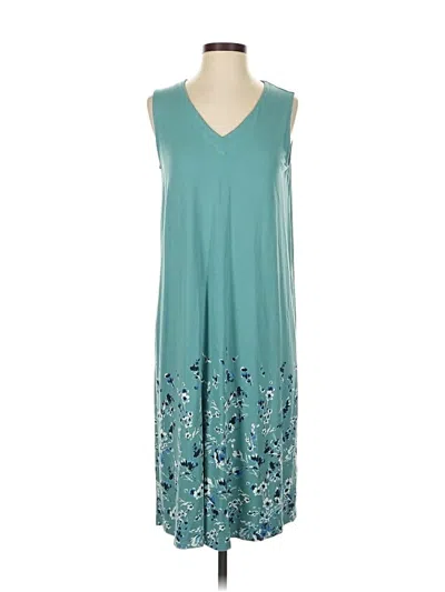 Pre-owned Jjill Casual Dress In Blue