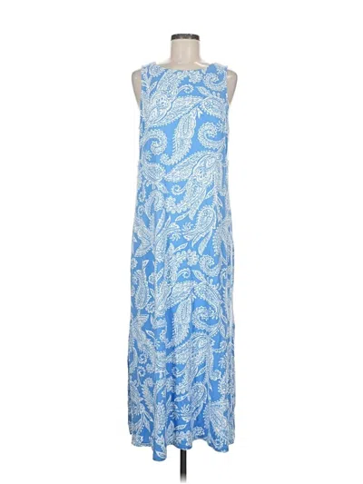 Pre-owned Jjill Casual Dress In Blue