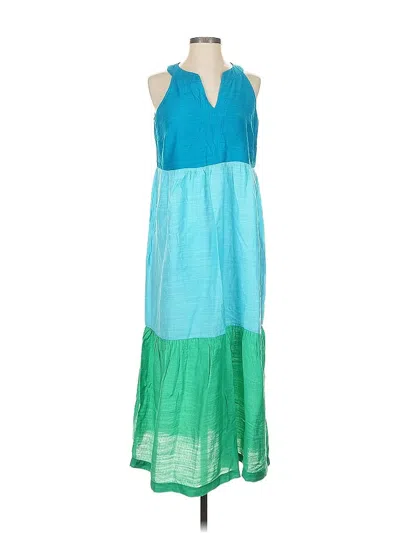 Pre-owned Jjill Casual Dress In Blue