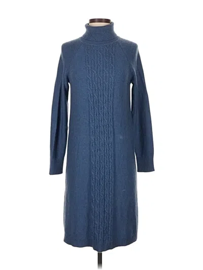 Pre-owned Jjill Casual Dress In Blue