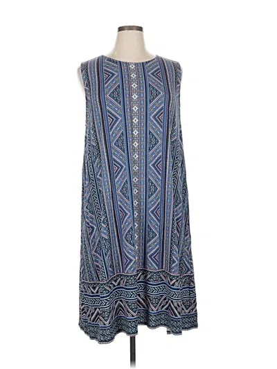 Pre-owned Jjill Casual Dress In Blue