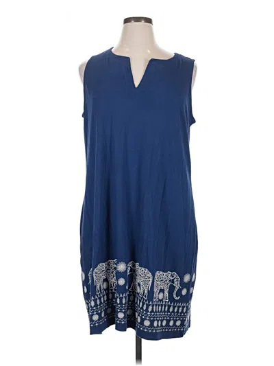 Jjill Casual Dress In Blue