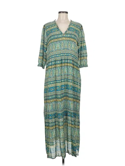 Pre-owned Jjill Casual Dress In Blue